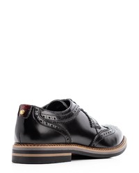 schwarze Leder Brogues von Base London