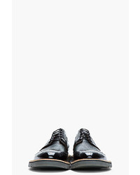 schwarze Leder Brogues von Paul Smith