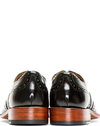 schwarze Leder Brogues von Grenson