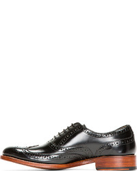 schwarze Leder Brogues von Grenson