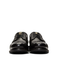 schwarze Leder Brogues von Gucci