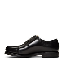 schwarze Leder Brogues von Gucci