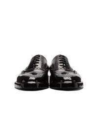 schwarze Leder Brogues von Burberry