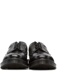 schwarze Leder Brogues von Dr. Martens