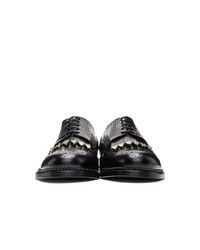 schwarze Leder Brogues von Toga Virilis