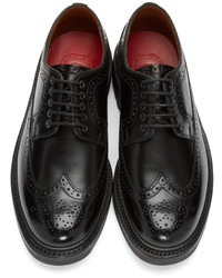 schwarze Leder Brogues von Grenson