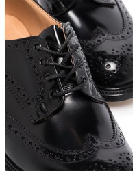 schwarze Leder Brogues von Tricker's