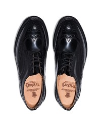 schwarze Leder Brogues von Tricker's