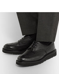 schwarze Leder Brogues von Tricker's