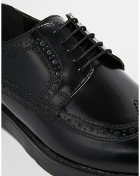 schwarze Leder Brogues von Asos