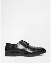 schwarze Leder Brogues von Asos