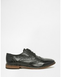 schwarze Leder Brogues von Asos