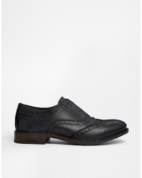 schwarze Leder Brogues von Asos