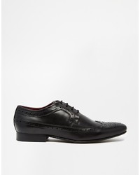 schwarze Leder Brogues von Asos