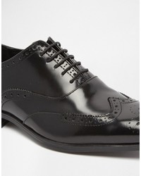 schwarze Leder Brogues von Asos