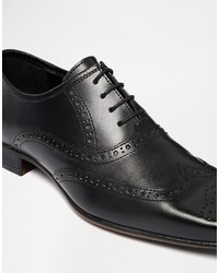 schwarze Leder Brogues von Asos