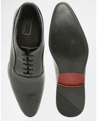 schwarze Leder Brogues von Asos