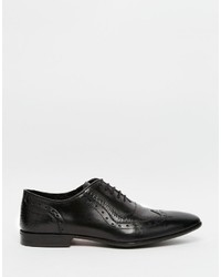 schwarze Leder Brogues von Asos