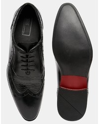 schwarze Leder Brogues von Asos