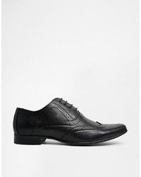 schwarze Leder Brogues von Asos