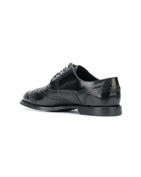 schwarze Leder Brogues von Dolce & Gabbana