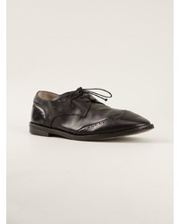 schwarze Leder Brogues von Marsèll