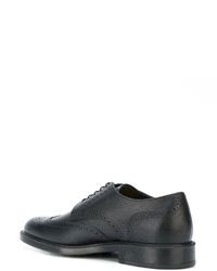 schwarze Leder Brogues von Tod's