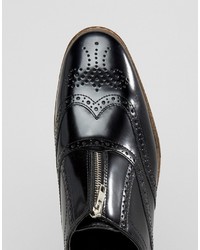 schwarze Leder Brogues von Asos