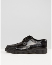 schwarze Leder Brogues von Asos