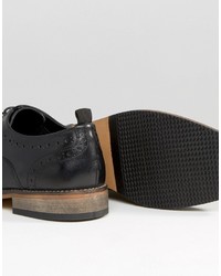 schwarze Leder Brogues von Asos