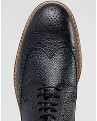 schwarze Leder Brogues von Asos