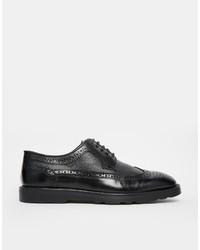 schwarze Leder Brogues von Asos