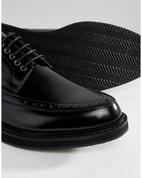 schwarze Leder Brogues von Asos