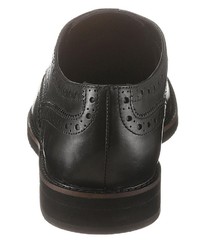 schwarze Leder Brogues von BRUNO BANANI