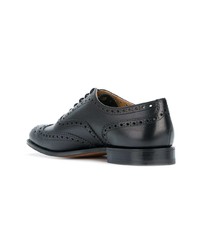 schwarze Leder Brogues von Church's