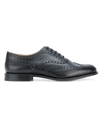 schwarze Leder Brogues von Church's