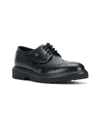 schwarze Leder Brogues von Paul Smith