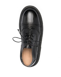 schwarze Leder Brogues von Marsèll