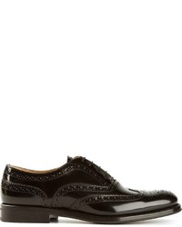 schwarze Leder Brogues von Church's