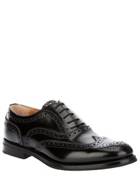 schwarze Leder Brogues von Church's