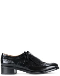 schwarze Leder Brogues von Church's