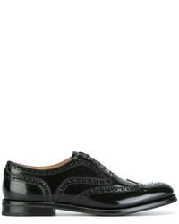 schwarze Leder Brogues von Church's