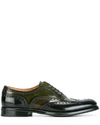 schwarze Leder Brogues von Church's