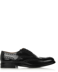 schwarze Leder Brogues von Church's