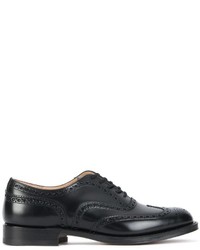 schwarze Leder Brogues von Church's