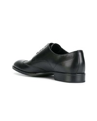 schwarze Leder Brogues von Versace