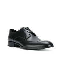 schwarze Leder Brogues von Versace