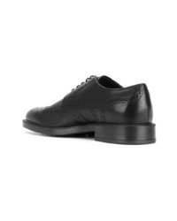 schwarze Leder Brogues von Tod's