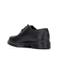 schwarze Leder Brogues von Dr. Martens