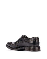 schwarze Leder Brogues von Premiata